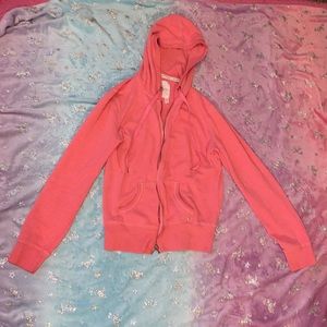 Victoria’s Secret Angel Bling Wing Hoodie pink w/ silver